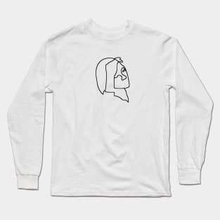 doodle girl design Long Sleeve T-Shirt